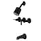 Kingston Brass Tub and Shower Faucet, Oil Rubbed Bronze, Wall Mount KBX8135NDL - alternate 1
